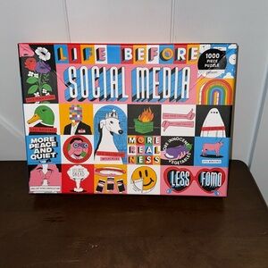 Closet Clear Out Sale!  Galison 1000 piece puzzle - Life Before Social Media